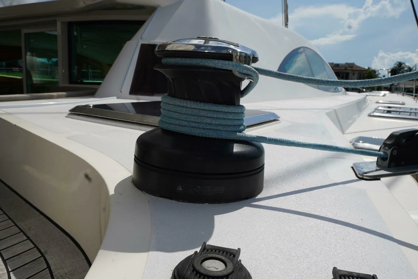 a jet with a stack of tires aboard LAYSAN Yacht for Sale