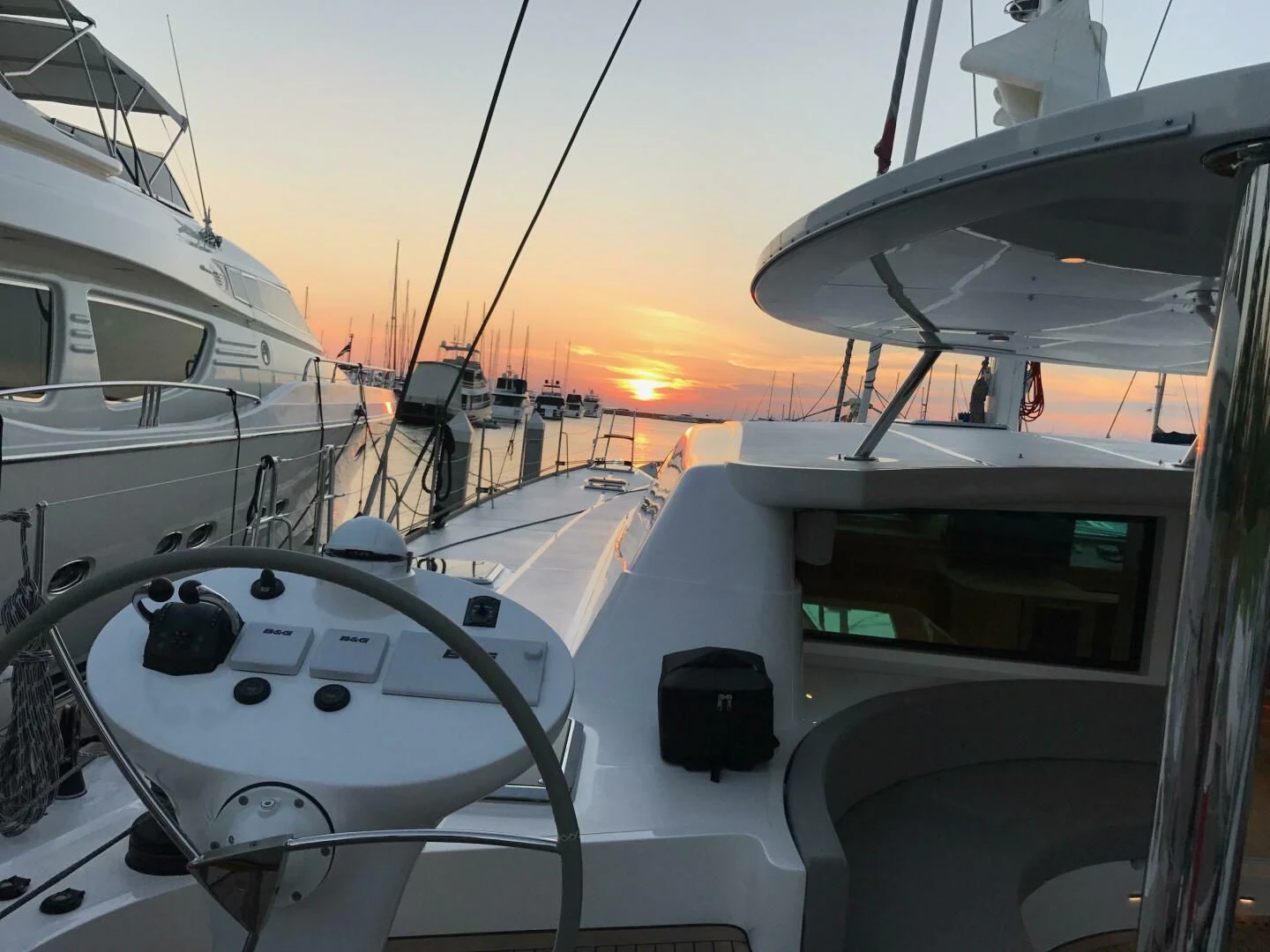 a boat on the water aboard LAYSAN Yacht for Sale