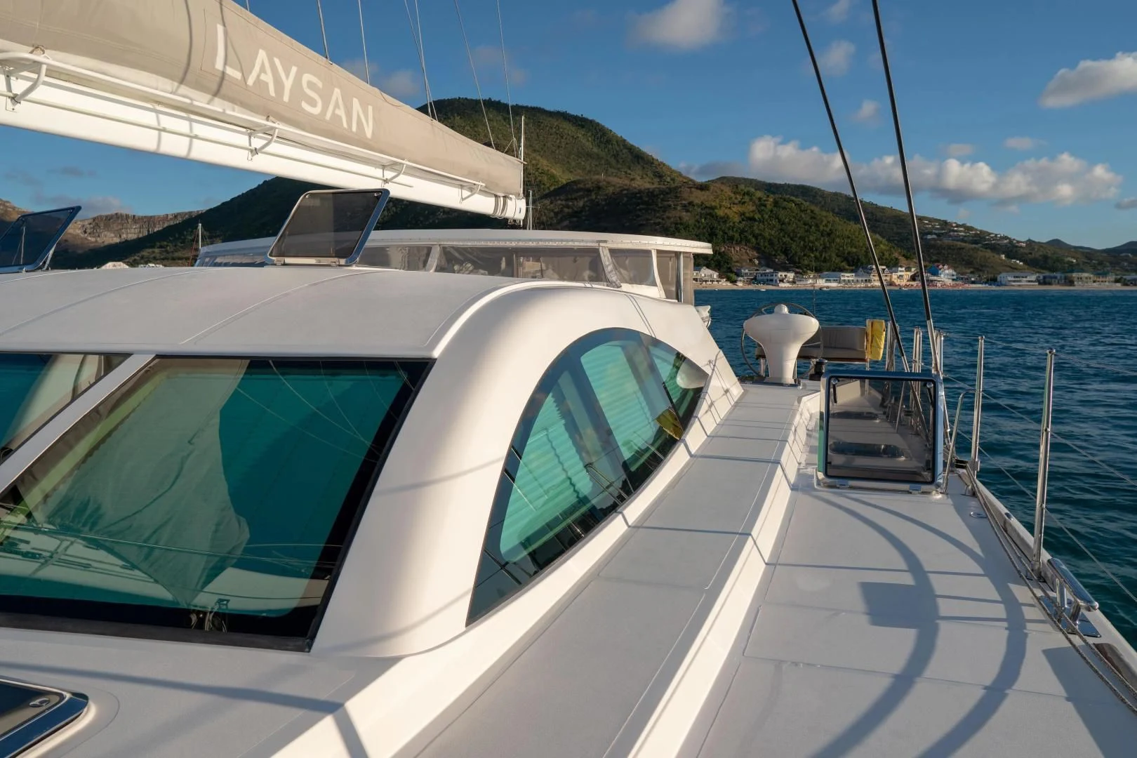 a boat on the water aboard LAYSAN Yacht for Sale