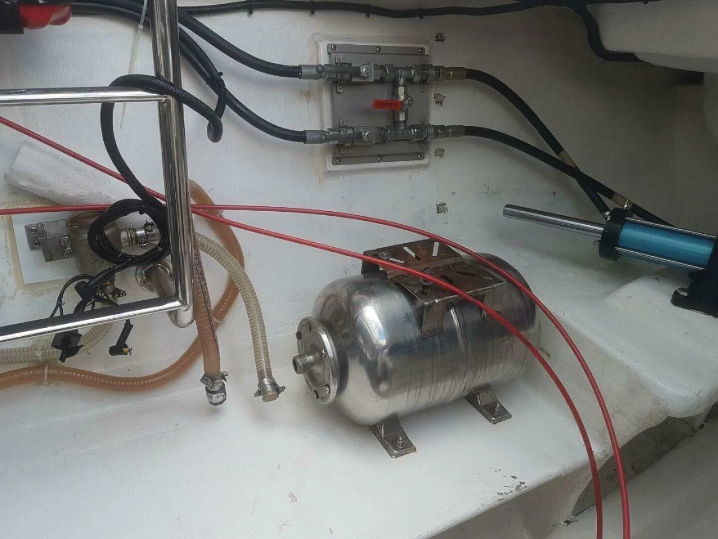 a close-up of a machine aboard LAYSAN Yacht for Sale