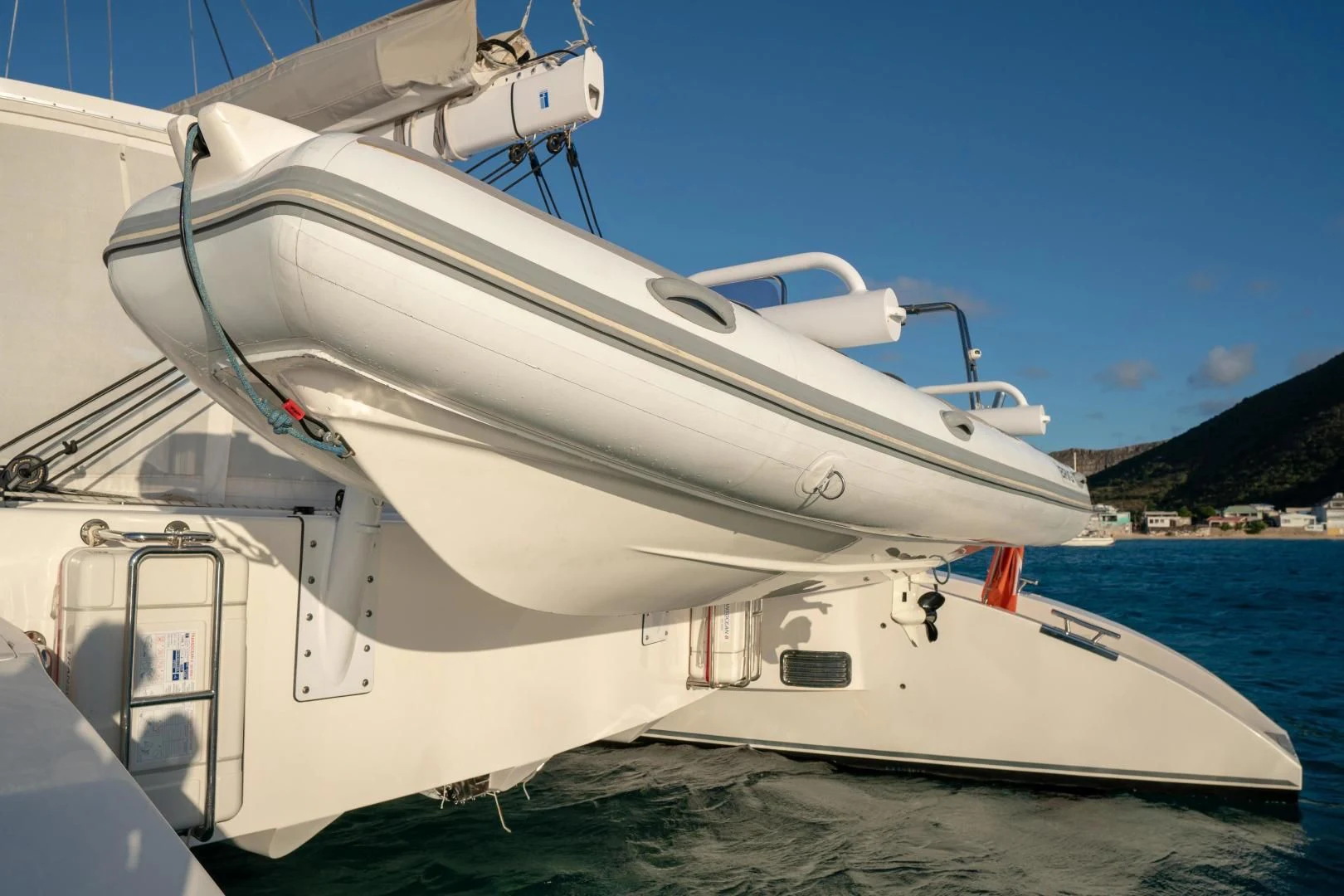 a couple of boats docked aboard LAYSAN Yacht for Sale