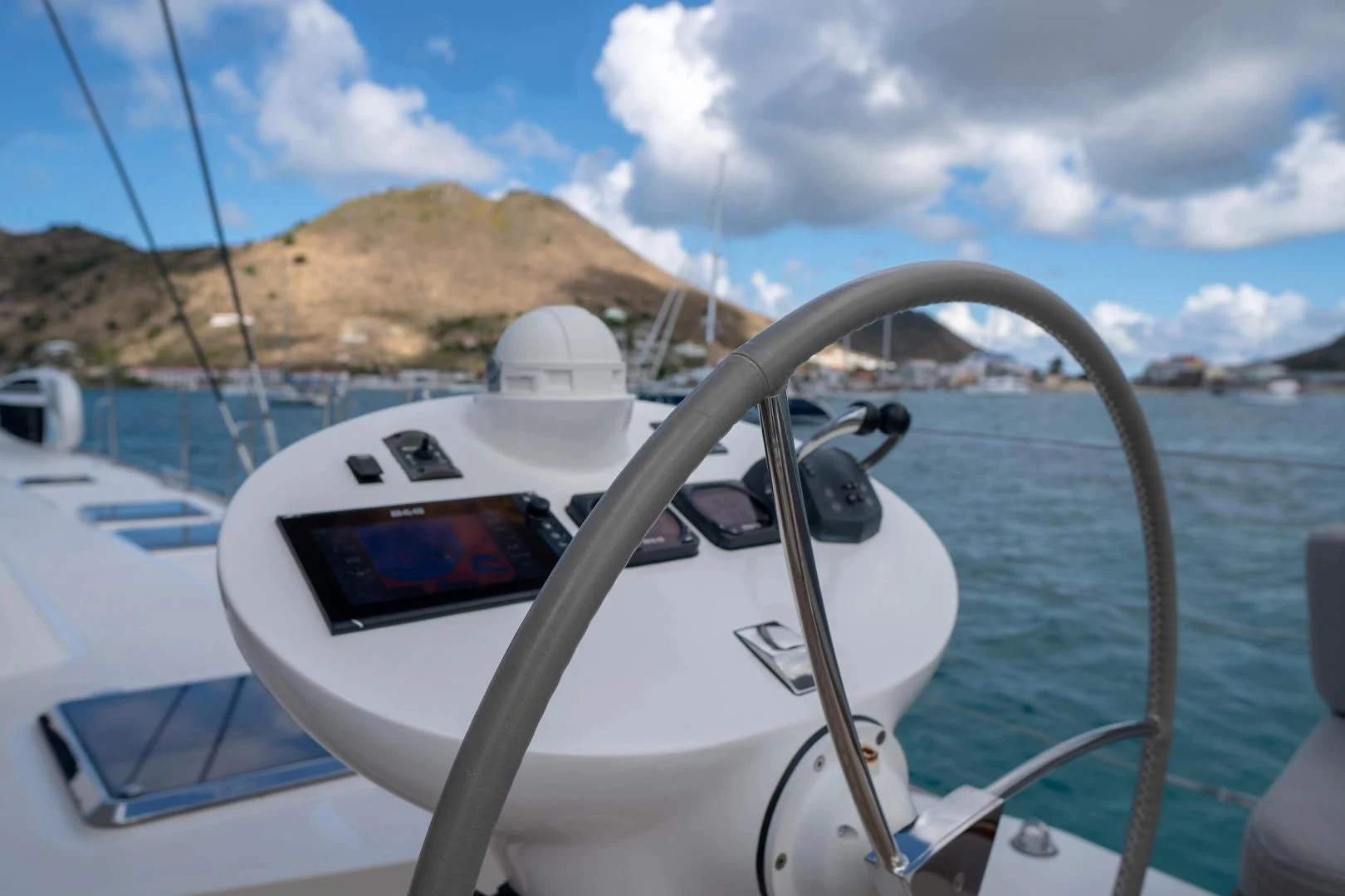 a boat on the water aboard LAYSAN Yacht for Sale