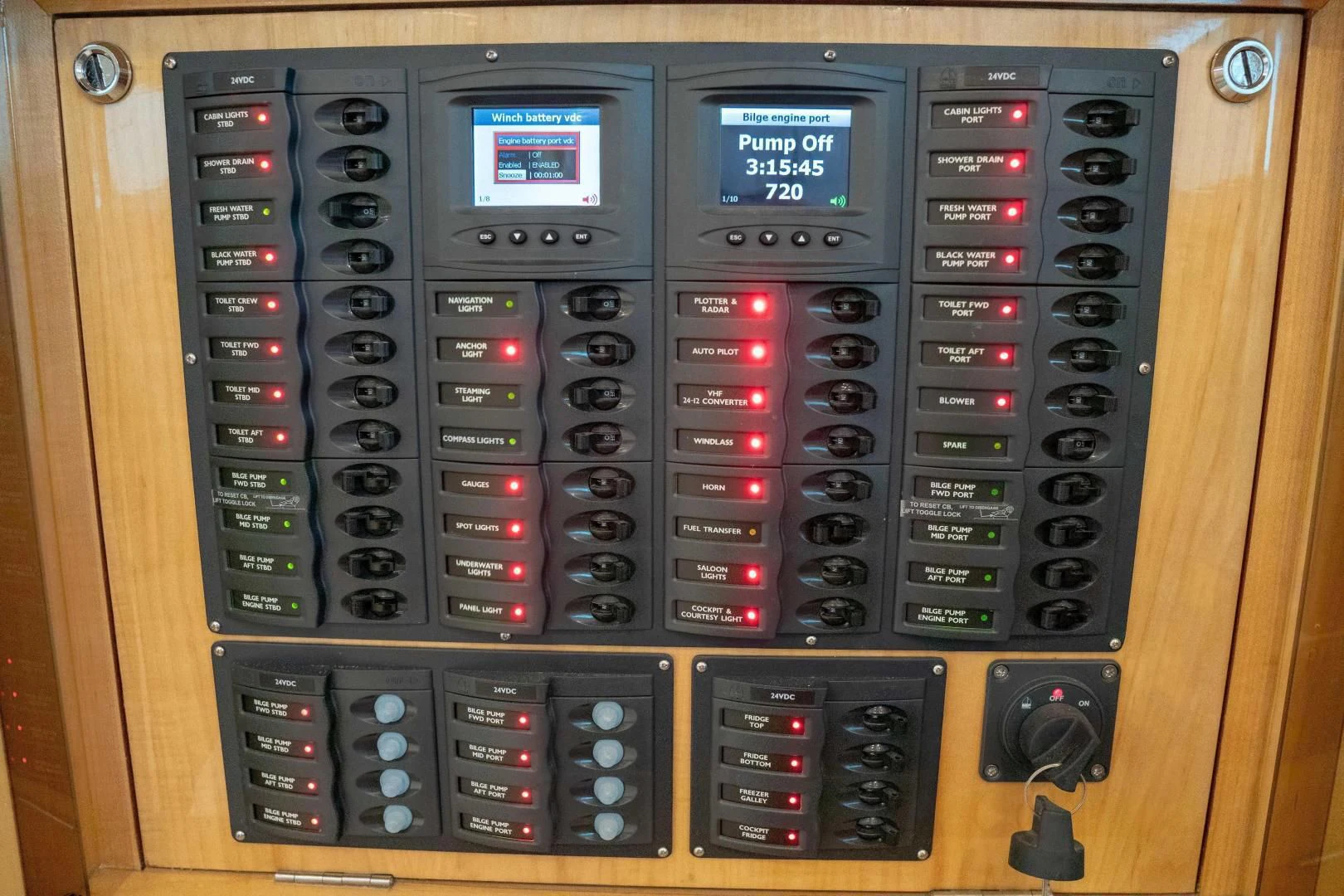 a black rectangular object with buttons aboard LAYSAN Yacht for Sale