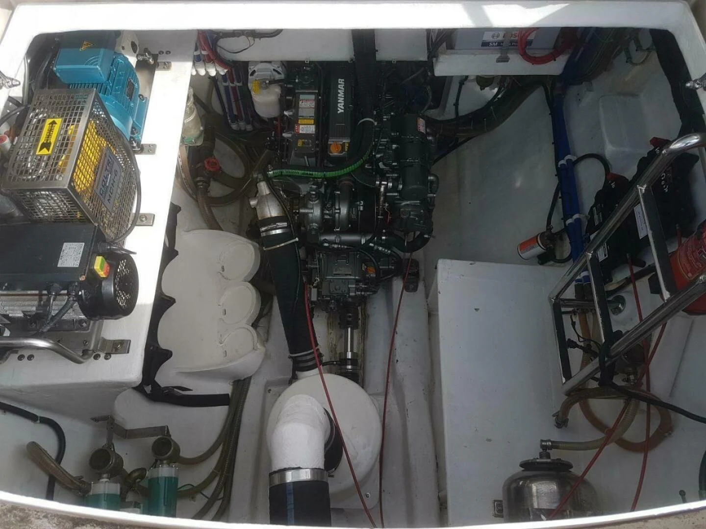 a close-up of a machine aboard LAYSAN Yacht for Sale