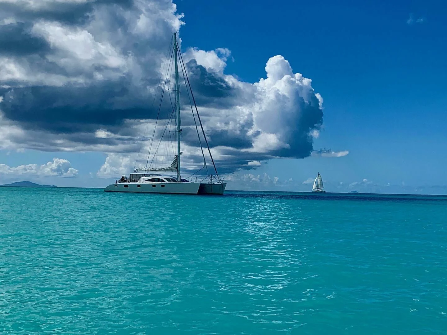 a boat on the water aboard LAYSAN Yacht for Sale