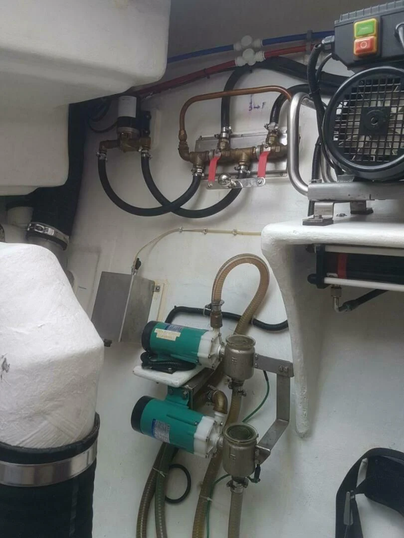 a machine with wires aboard LAYSAN Yacht for Sale