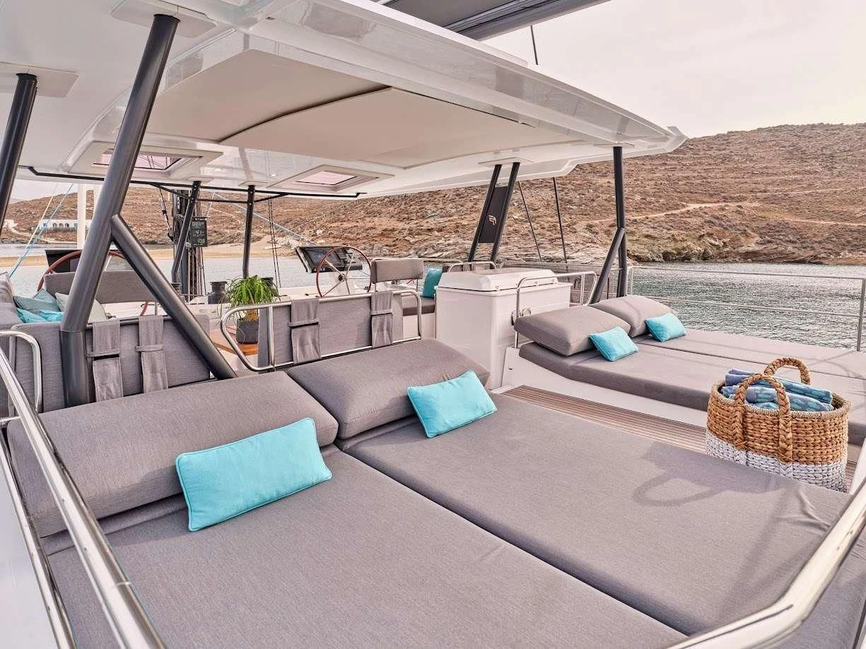 a boat on the water aboard DOLLY Yacht for Charter