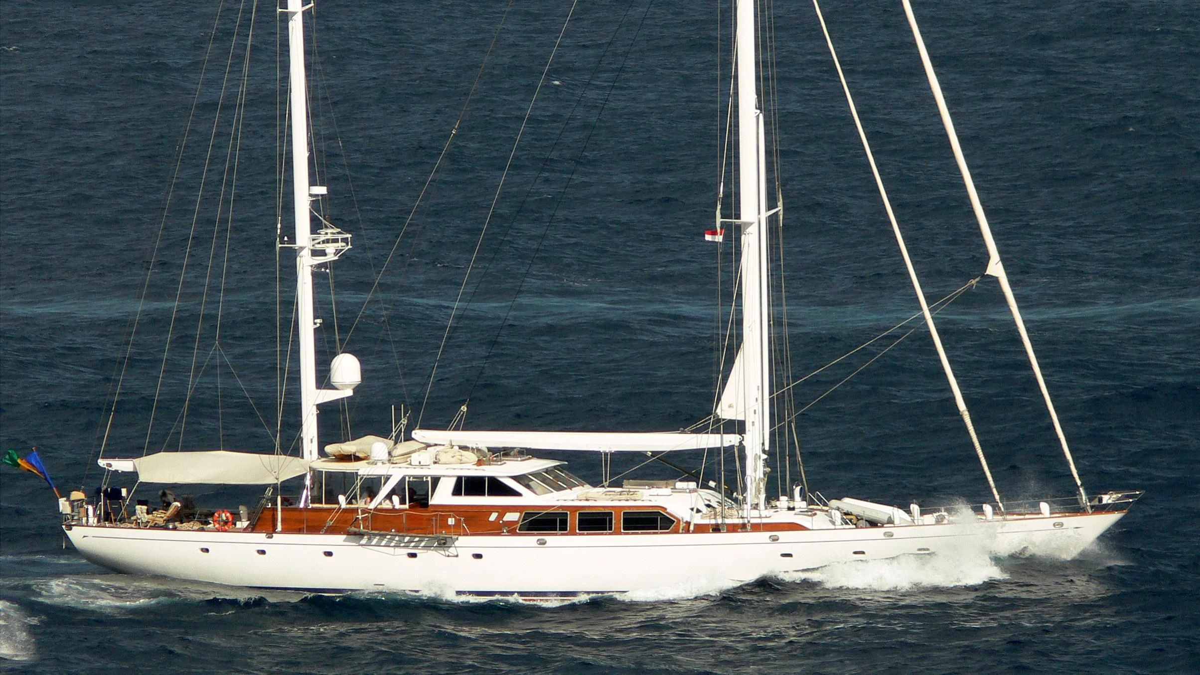 a boat on the water aboard FREEDOM Yacht for Sale