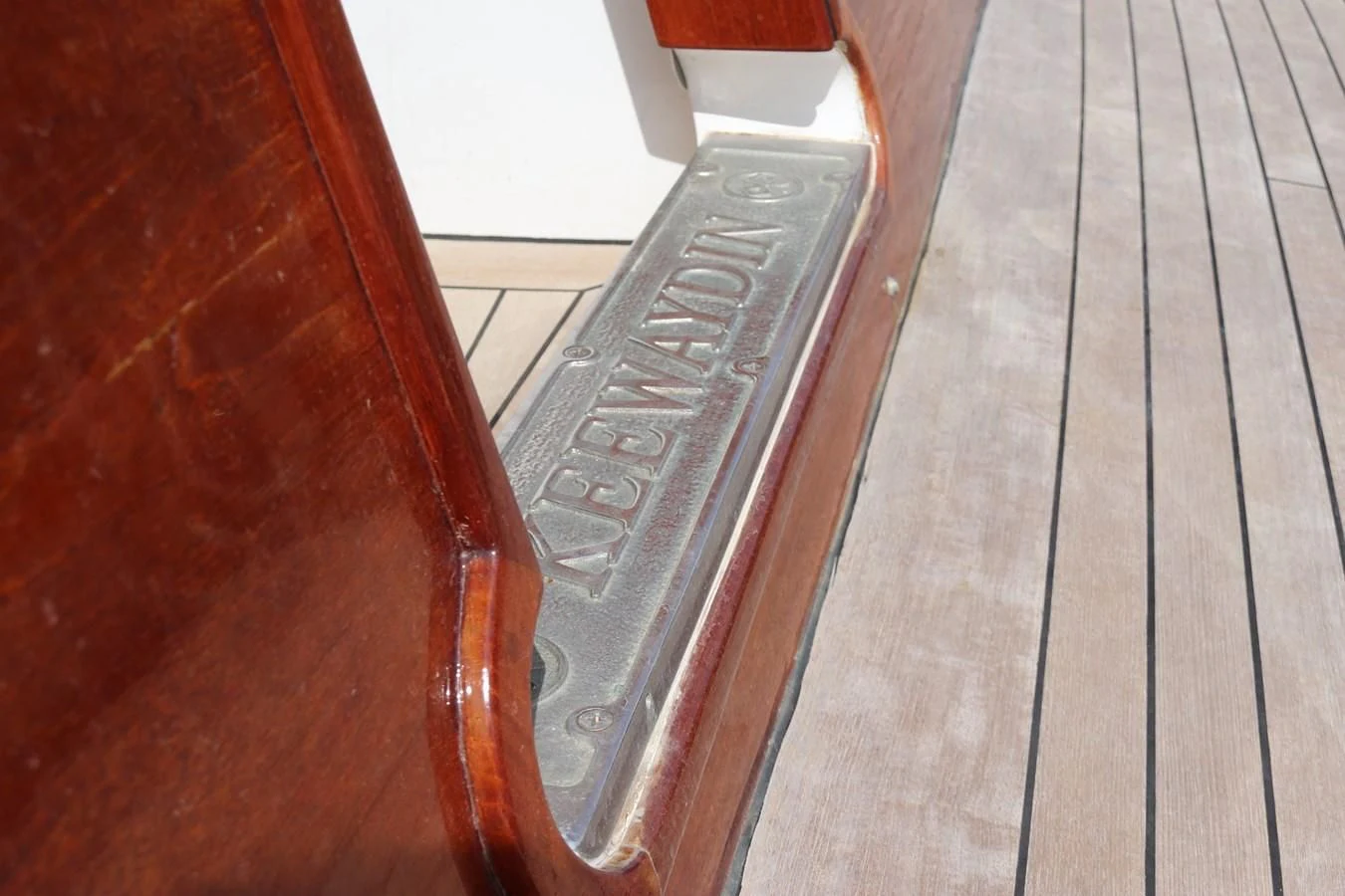 a close-up of a watch aboard KEEWAYDIN Yacht for Sale