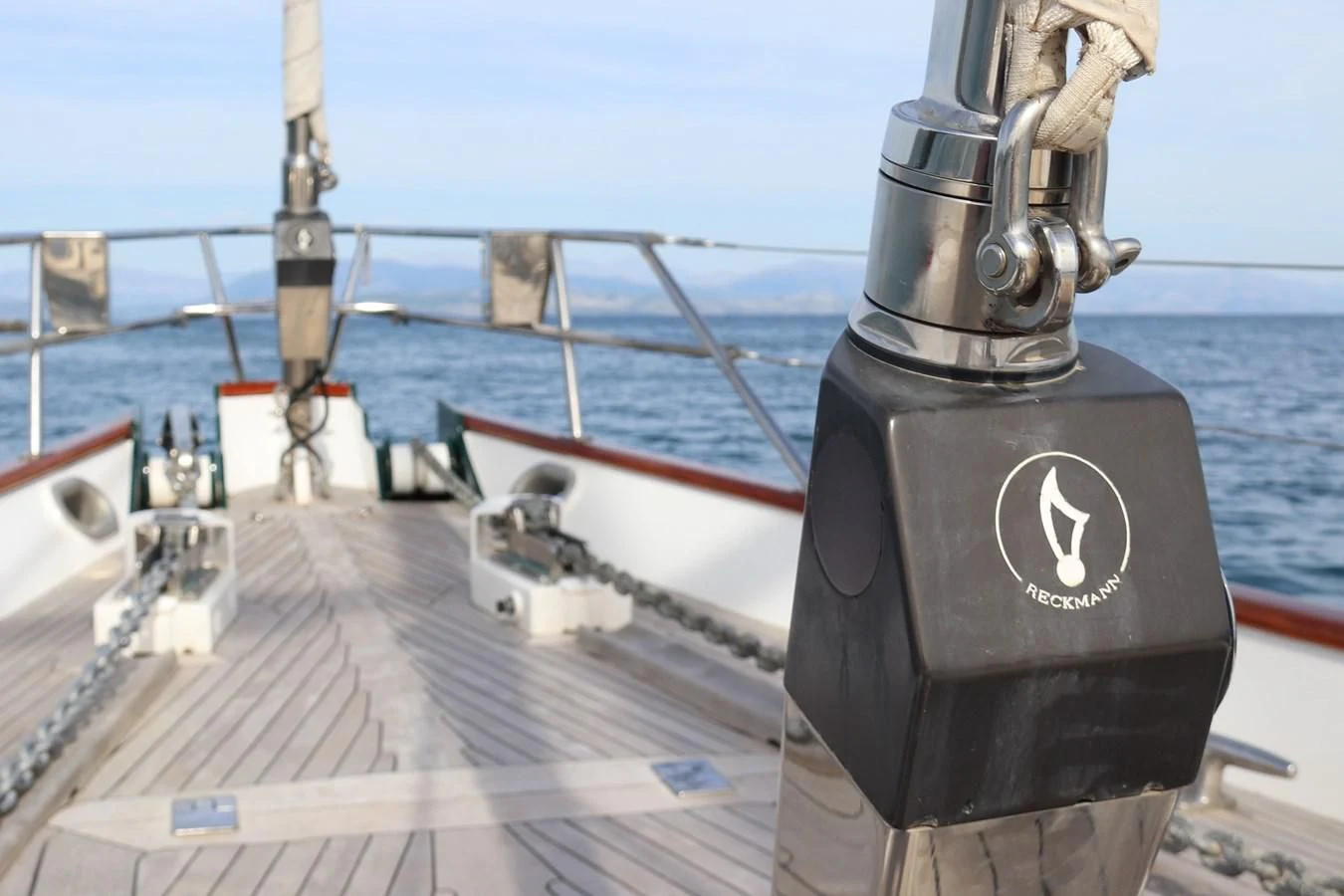 a submarine on a dock aboard KEEWAYDIN Yacht for Sale
