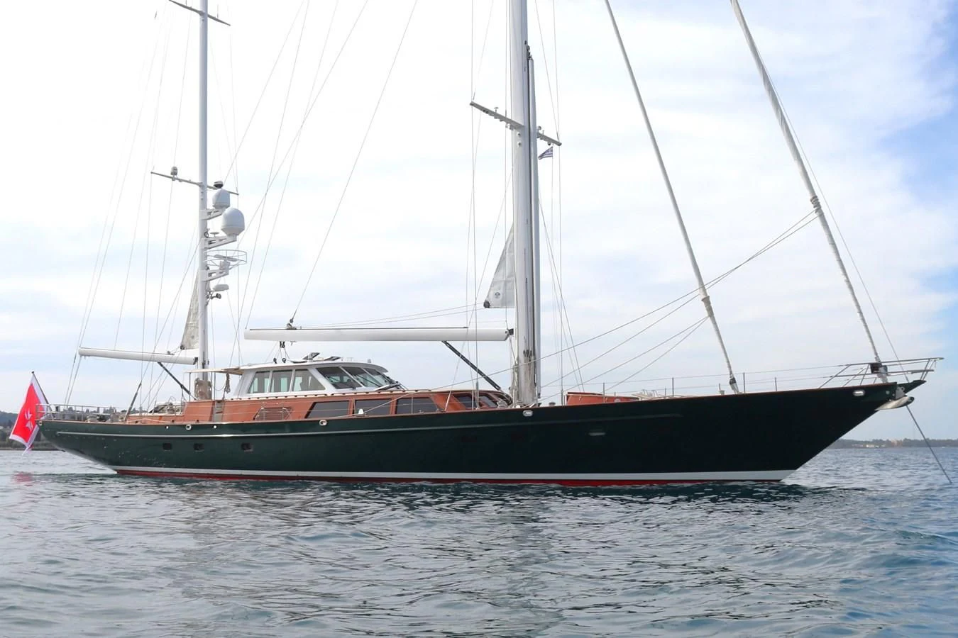 a boat on the water aboard KEEWAYDIN Yacht for Sale