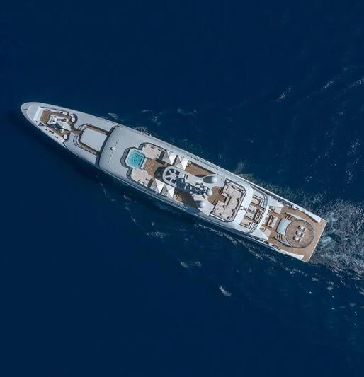 a satellite in space aboard LADY VERA Yacht for Sale