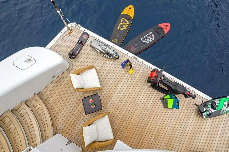 a model of a space ship aboard LADY VERA Yacht for Sale