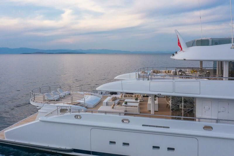 a boat in the water aboard LADY VERA Yacht for Sale