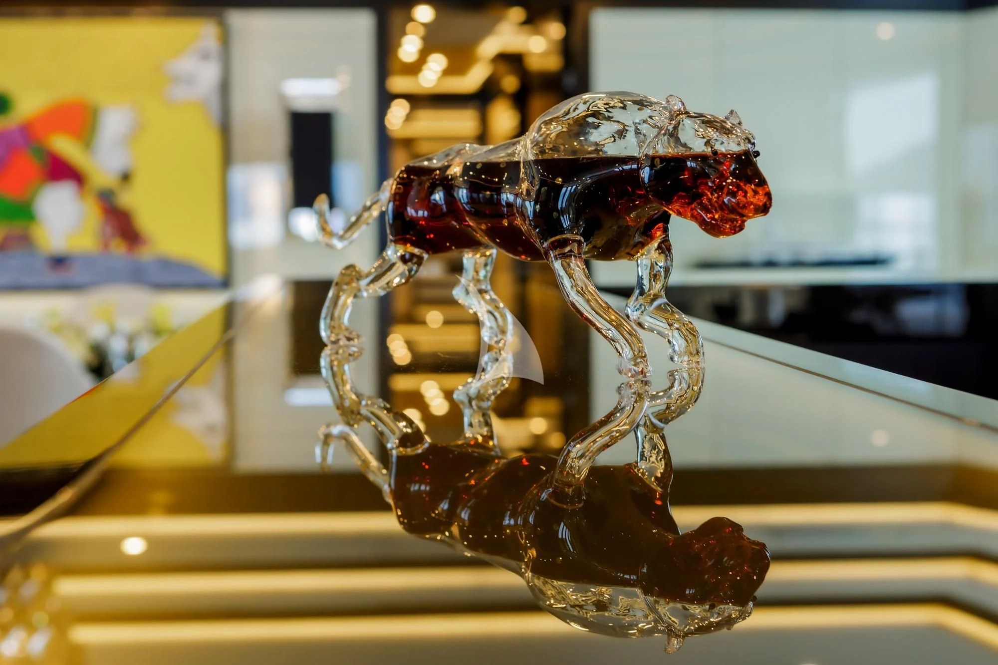 a statue of a horse aboard LADY VERA Yacht for Sale