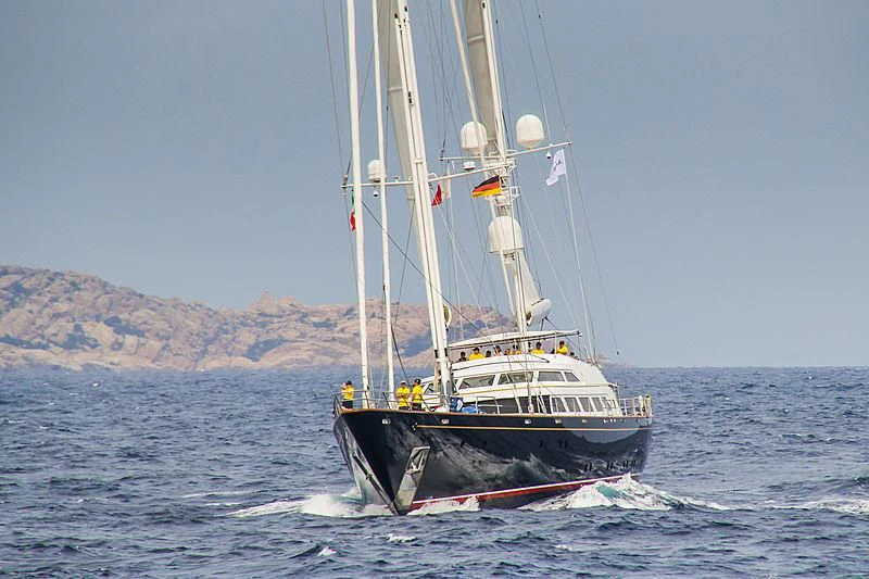 a boat on the water aboard THE AQUARIUS Yacht for Sale