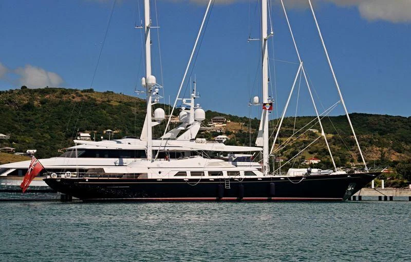 a boat on the water aboard THE AQUARIUS Yacht for Sale