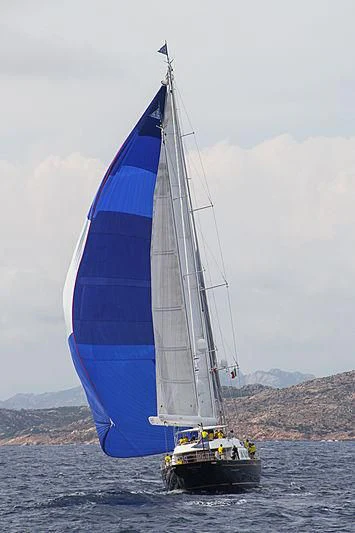 a sailboat on the water aboard THE AQUARIUS Yacht for Sale