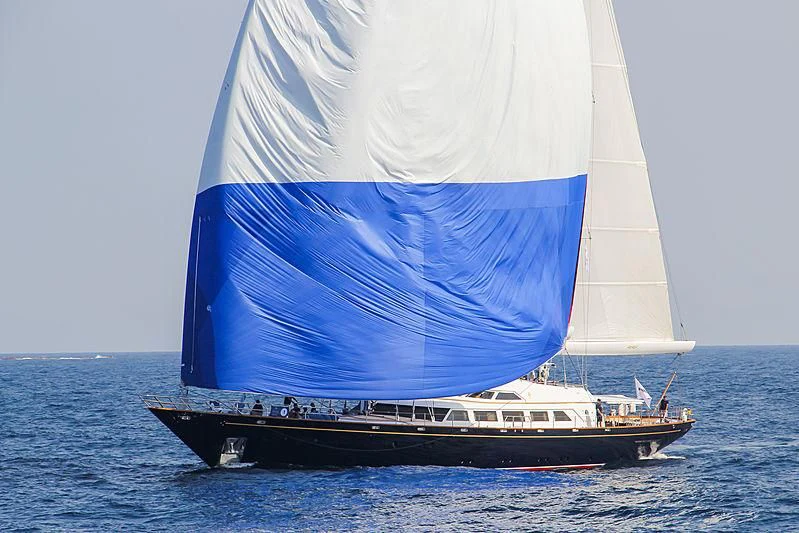 a sailboat on the water aboard THE AQUARIUS Yacht for Sale