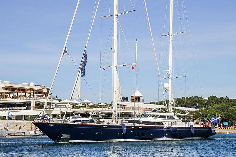 a boat on the water aboard THE AQUARIUS Yacht for Sale