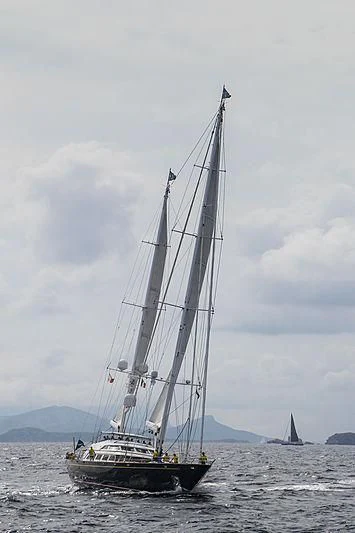 a sailboat on the water aboard THE AQUARIUS Yacht for Sale