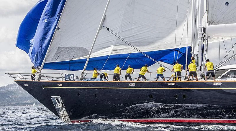 a group of people on a boat aboard THE AQUARIUS Yacht for Sale