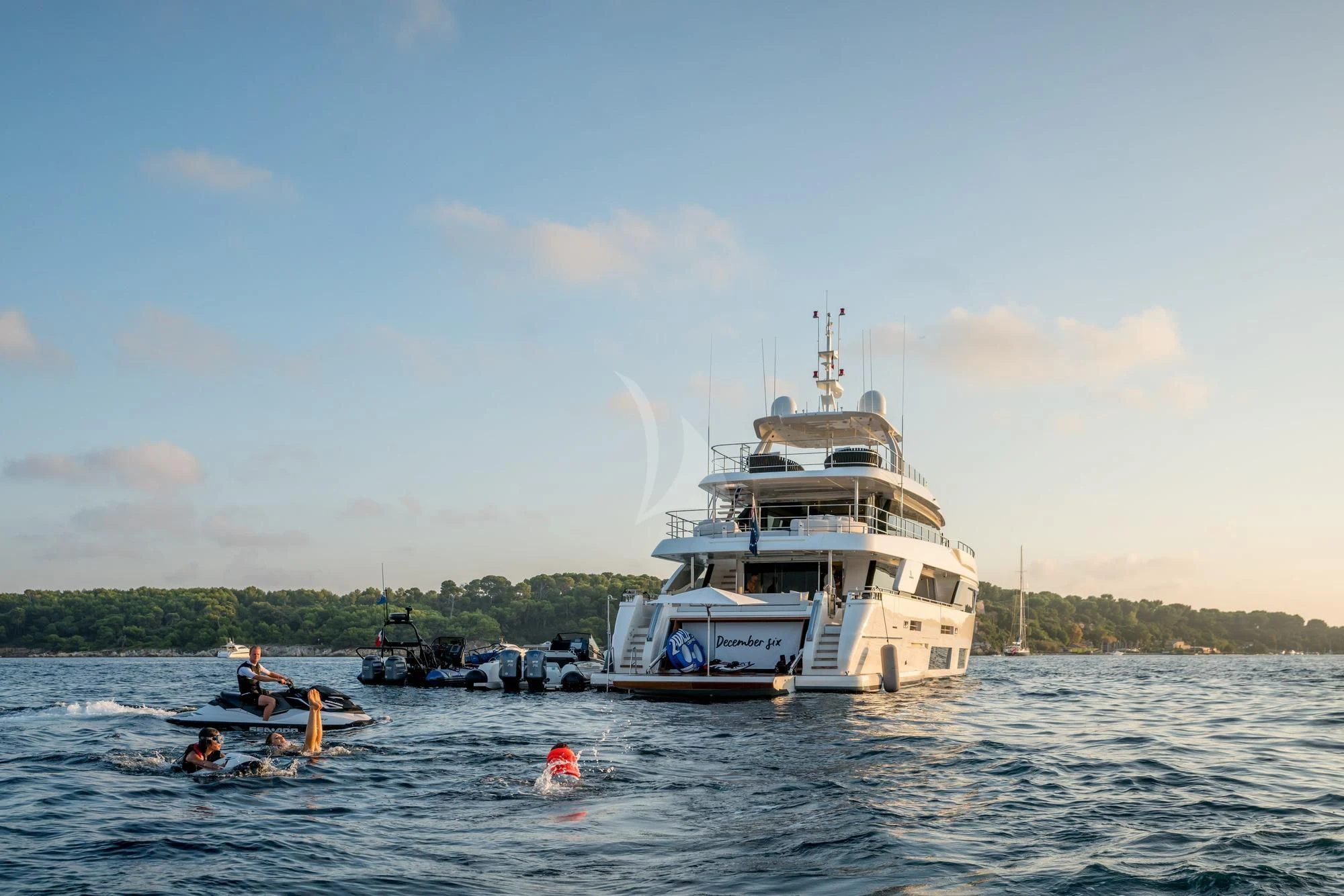 a large boat in the water aboard NEWAL Yacht for Sale