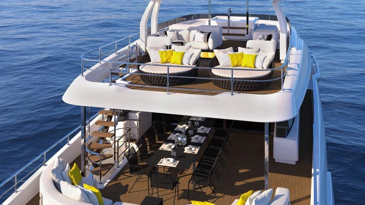 a boat on the water aboard NEWAL Yacht for Sale