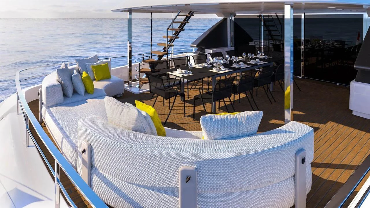 a boat on the water aboard NEWAL Yacht for Sale