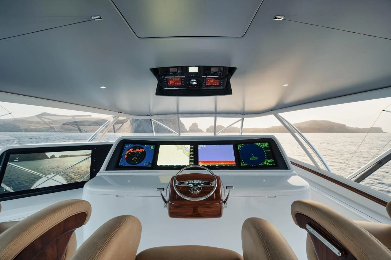 inside of a car aboard JARUCO Yacht for Sale