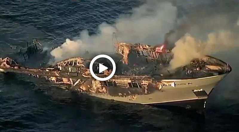 a ship in the water aboard LADY MM Yacht for Sale