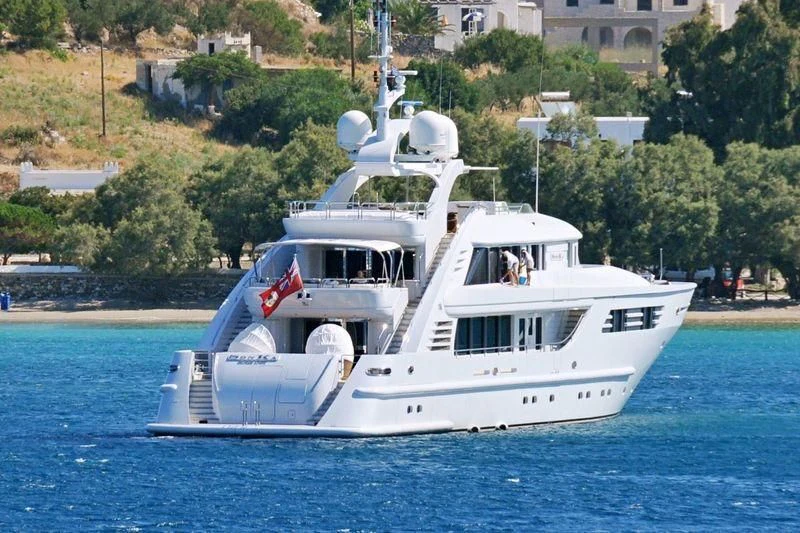 a boat on the water aboard LADY MM Yacht for Sale