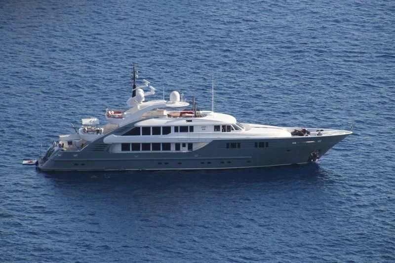 a boat in the water aboard LADY MM Yacht for Sale