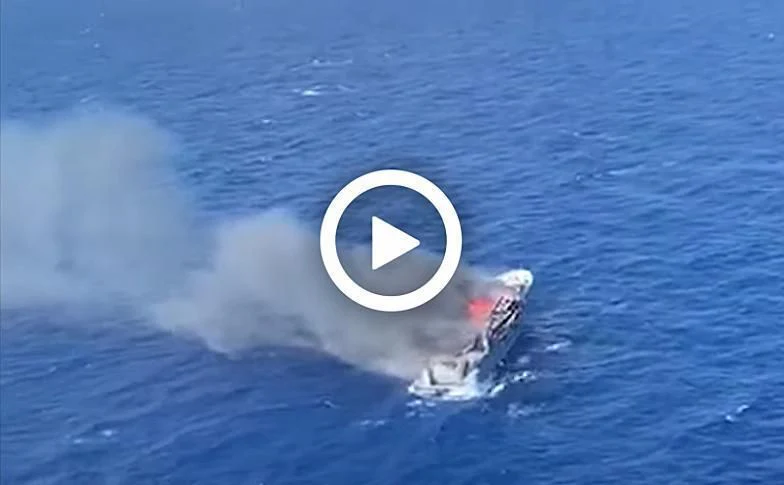 a person in the water aboard LADY MM Yacht for Sale