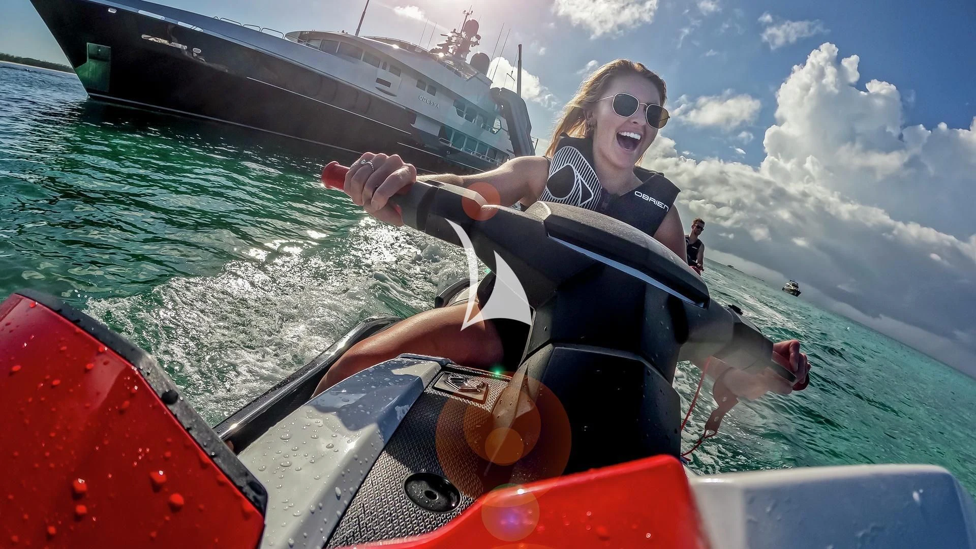 a person in a costume on a boat aboard ODESSA Yacht for Sale