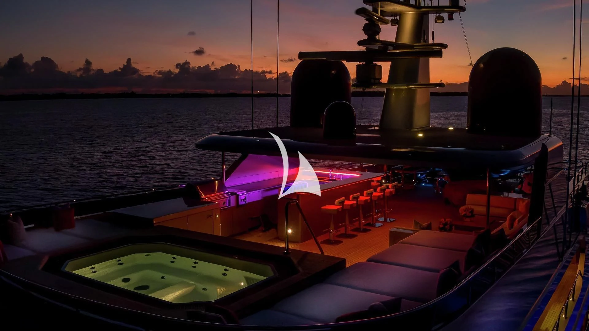 a boat on the water aboard ODESSA Yacht for Sale