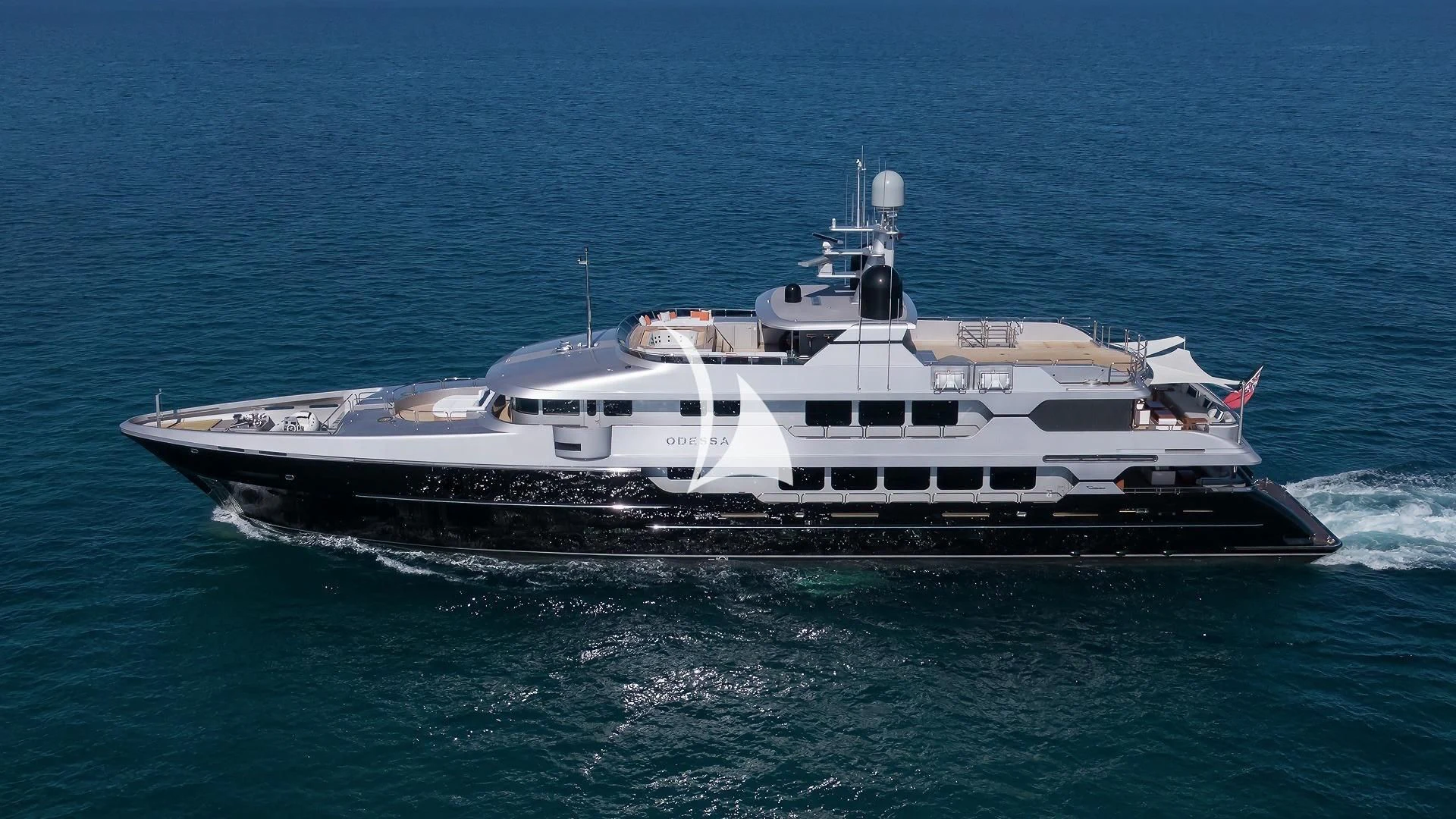 a boat on the water aboard ODESSA Yacht for Sale