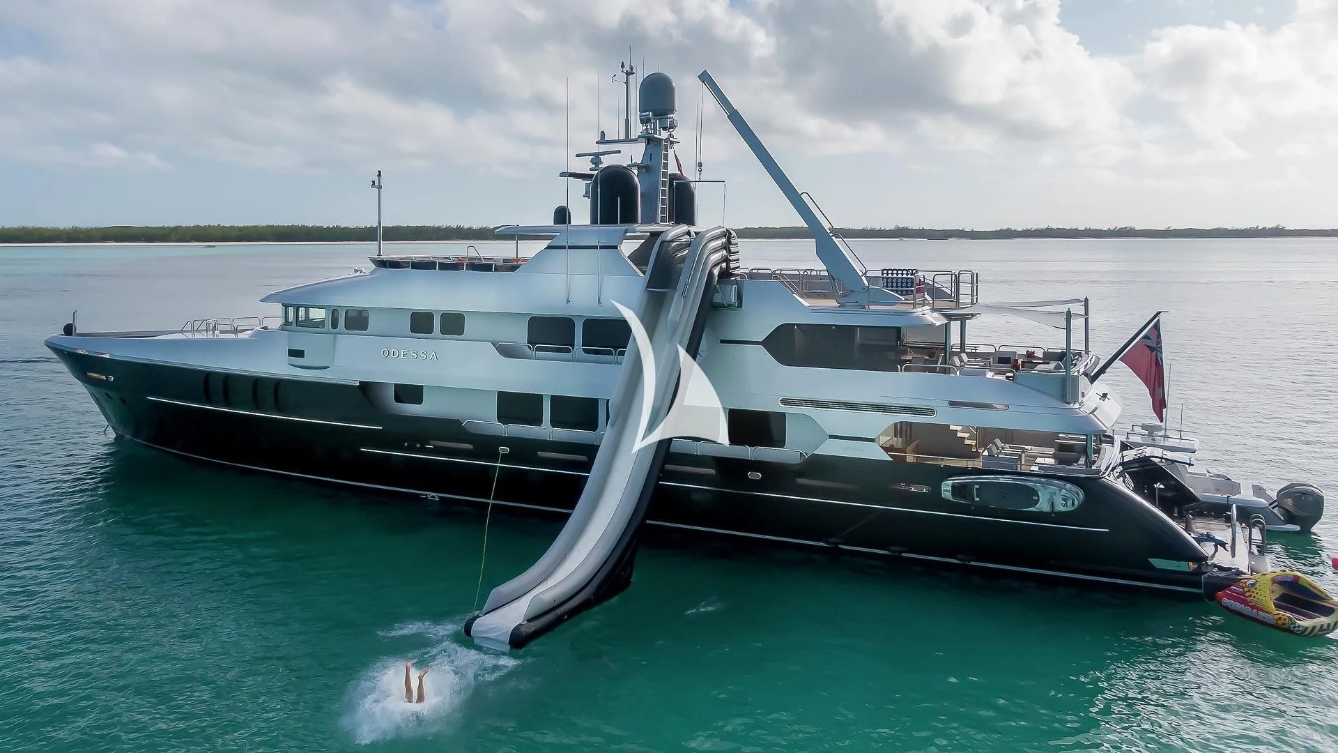 a boat on the water aboard ODESSA Yacht for Sale