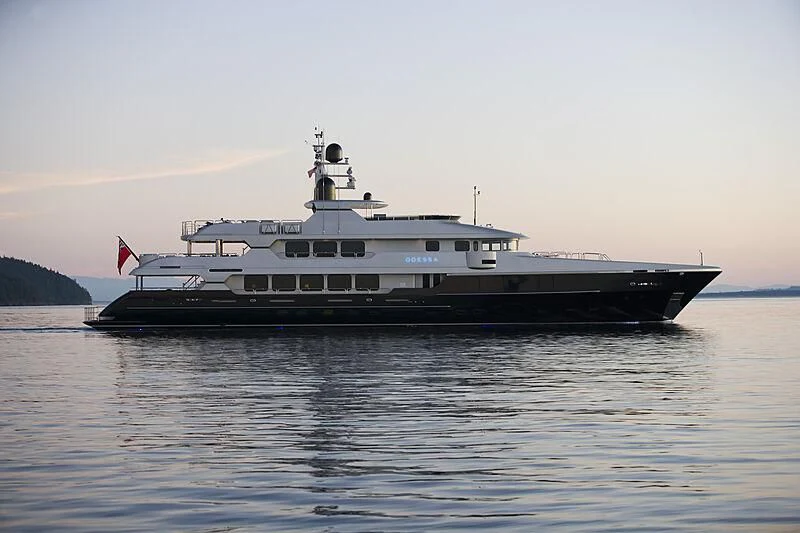 a boat on the water aboard ODESSA Yacht for Sale