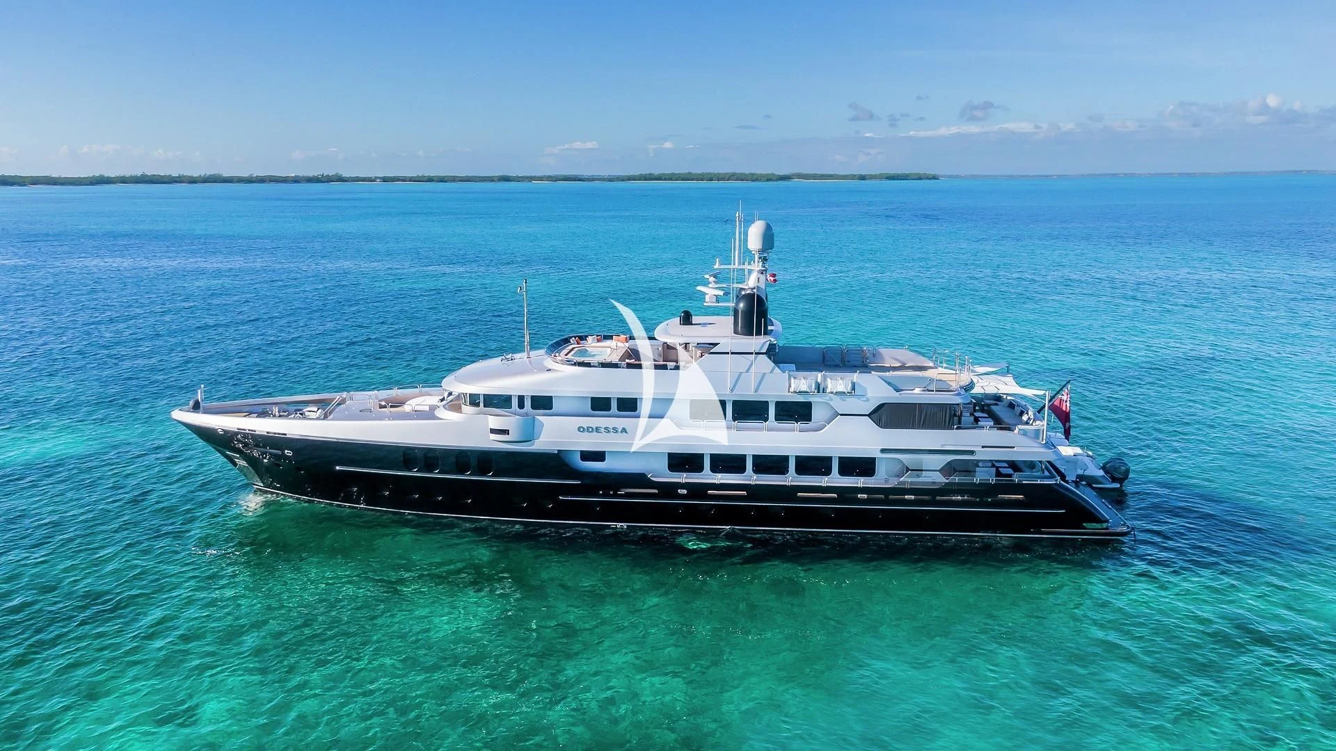 a boat in the water aboard ODESSA Yacht for Sale