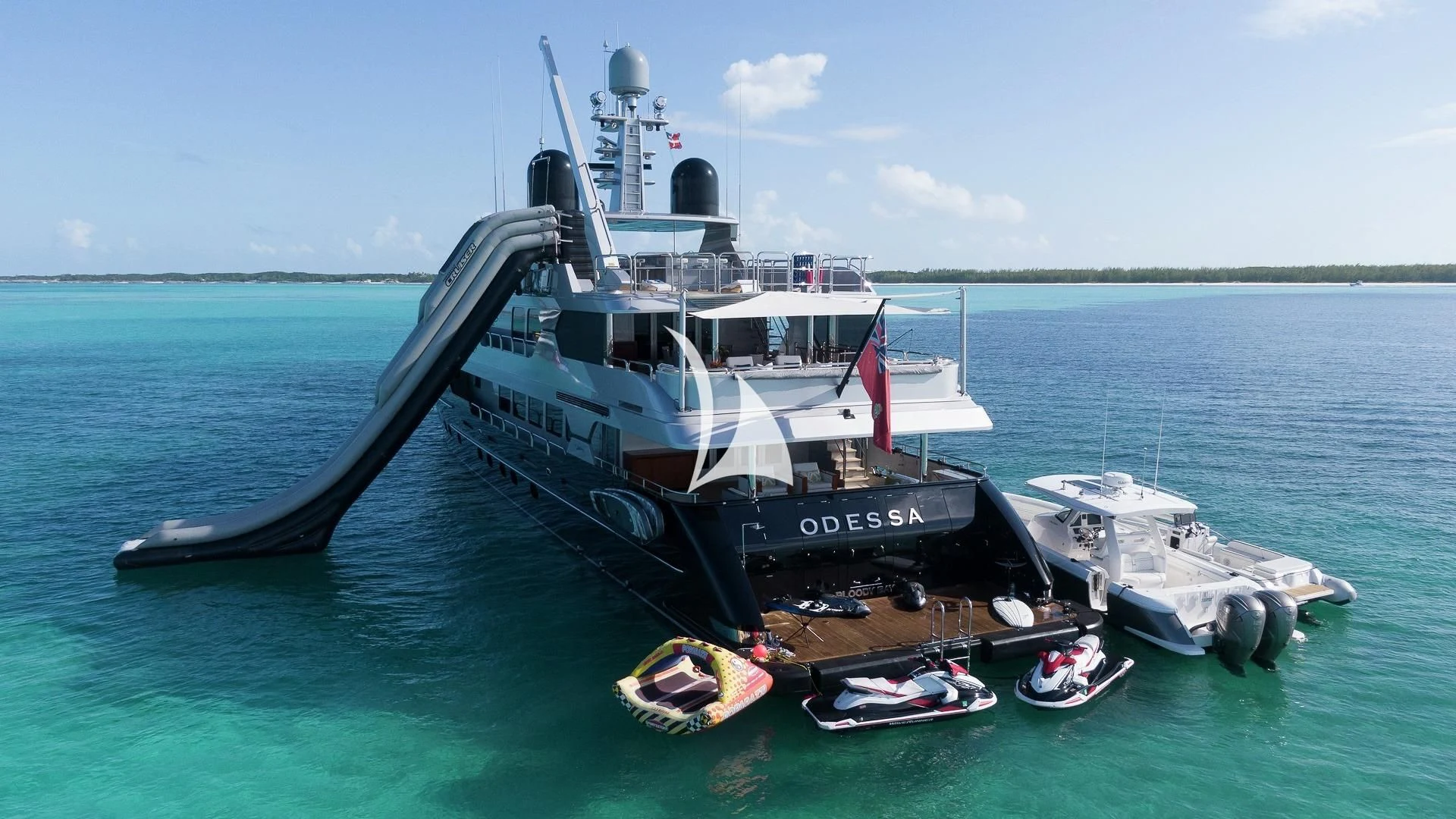 a boat on the water aboard ODESSA Yacht for Sale