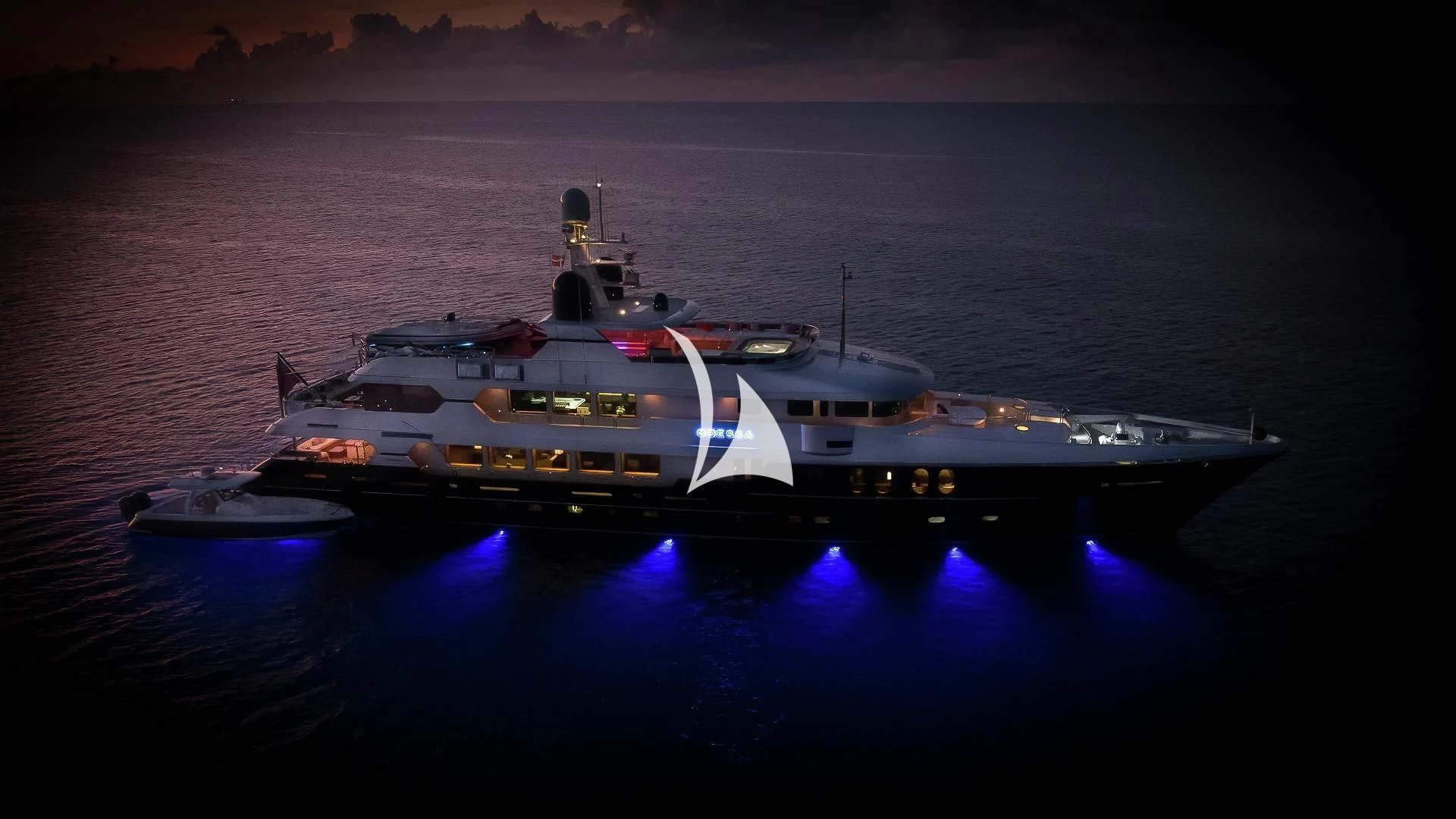 a boat in the water aboard ODESSA Yacht for Sale