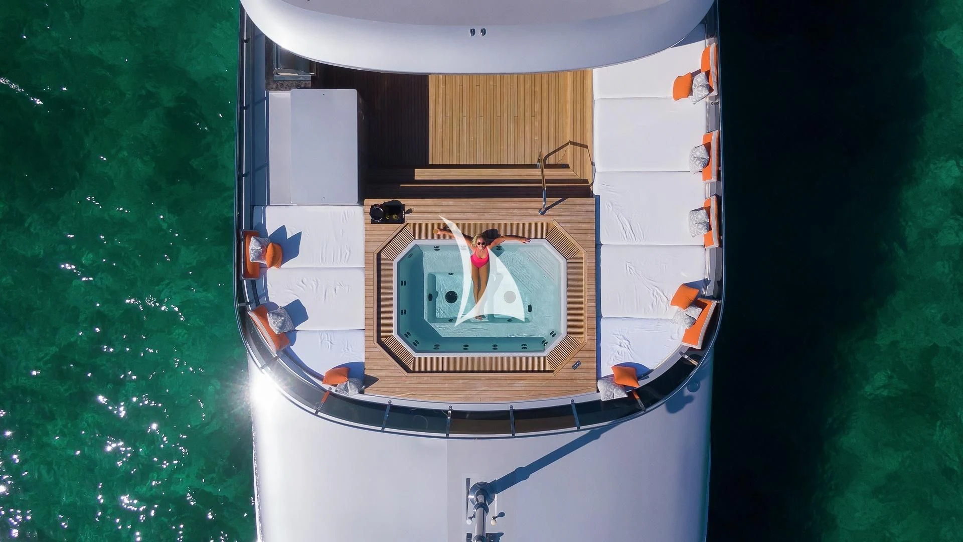 a boat in the water aboard ODESSA Yacht for Sale