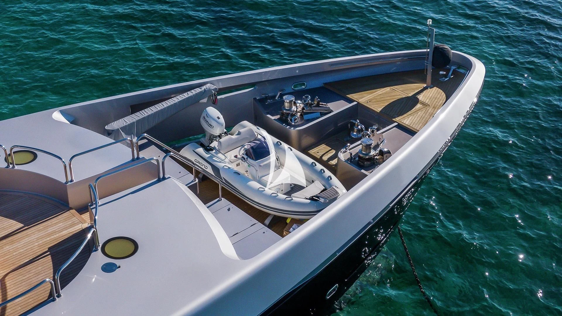 a boat on the water aboard ODESSA Yacht for Sale