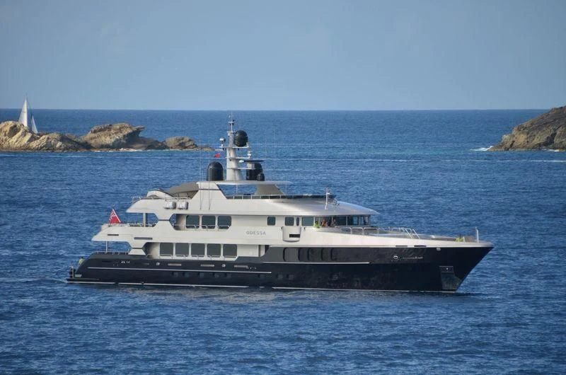 a boat on the water aboard ODESSA Yacht for Sale
