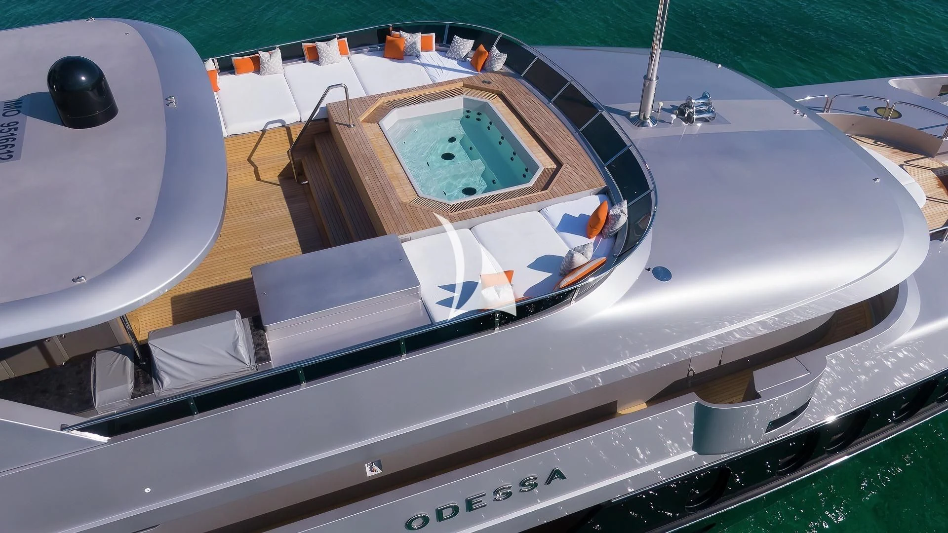 a close-up of a cockpit aboard ODESSA Yacht for Sale