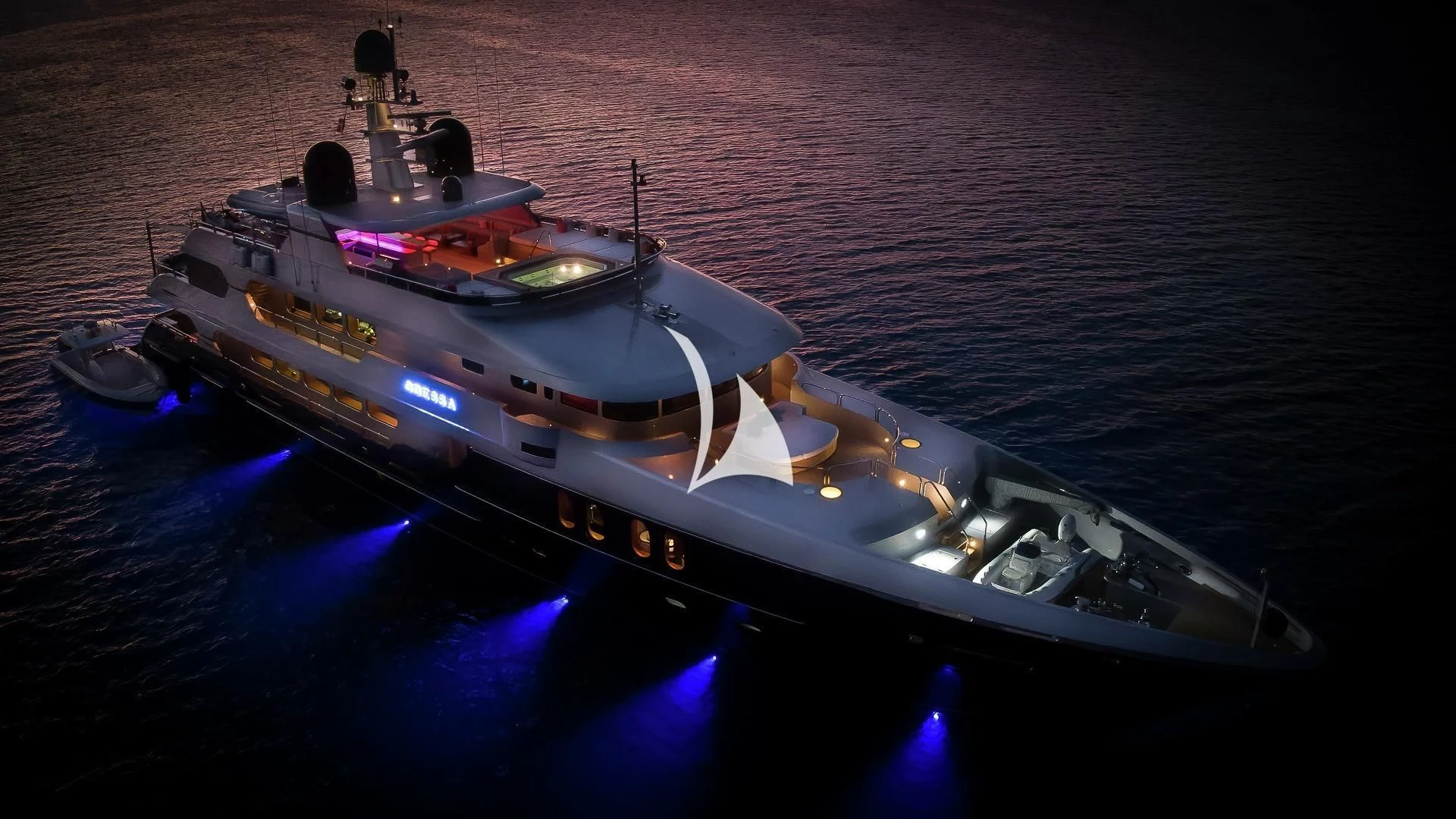 a boat on the water aboard ODESSA Yacht for Sale