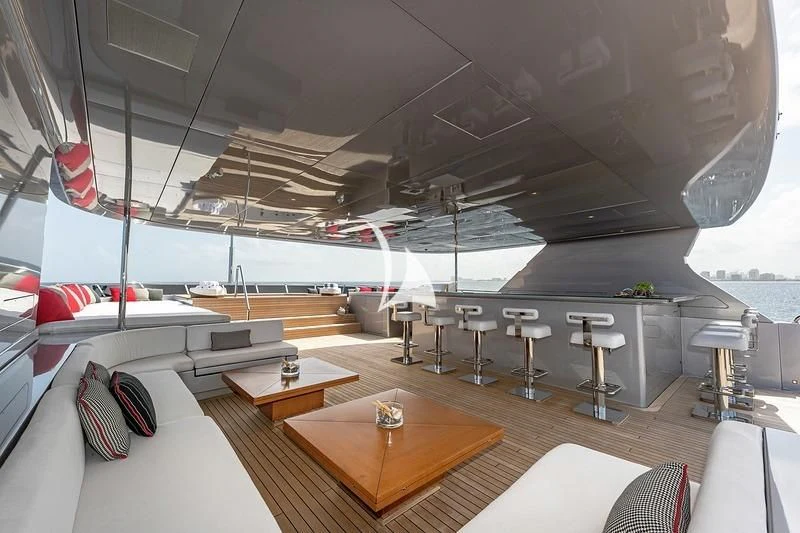 a room with a large boat aboard ODESSA Yacht for Sale