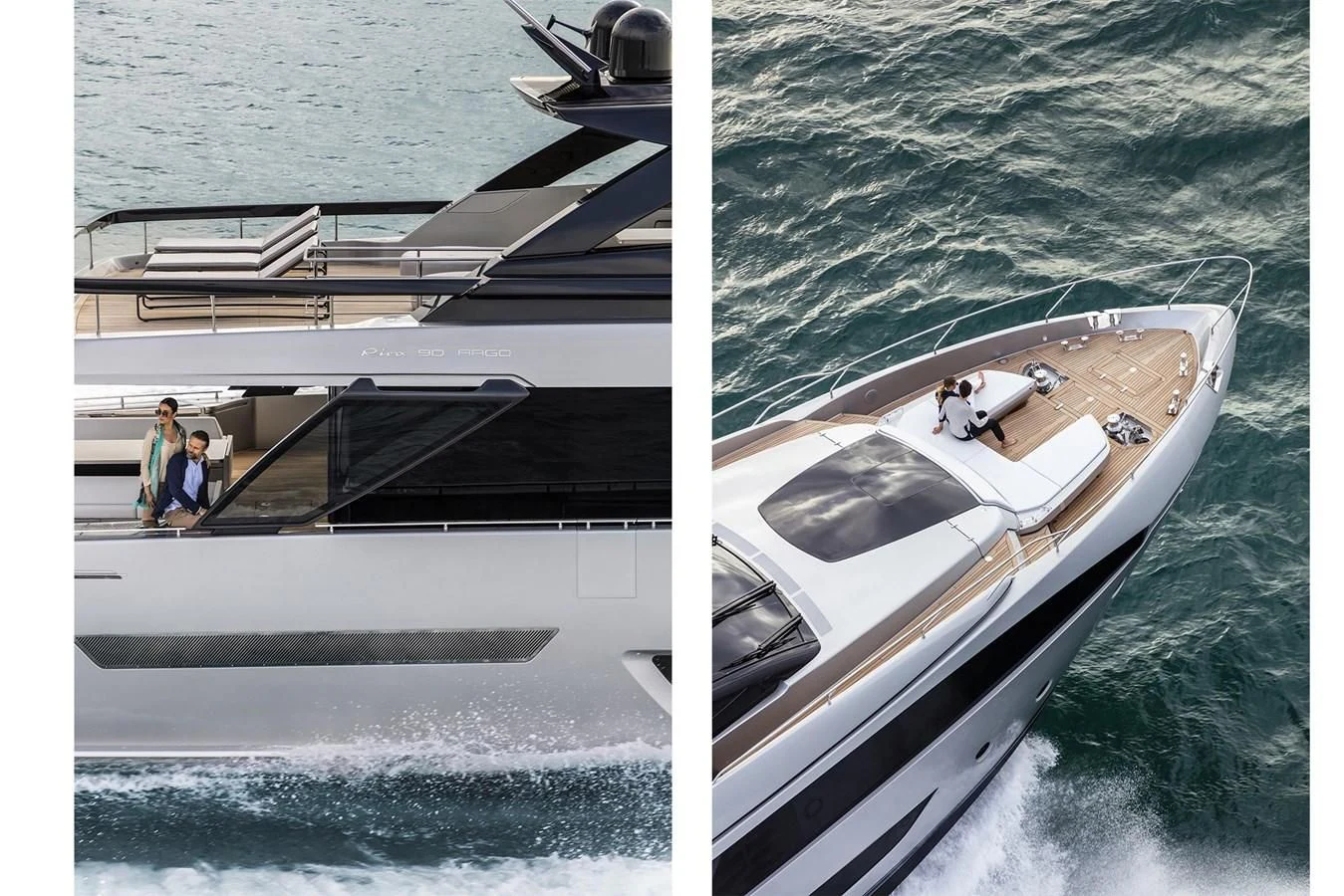 a boat on the water aboard RIVA 90' ARGO Yacht for Sale
