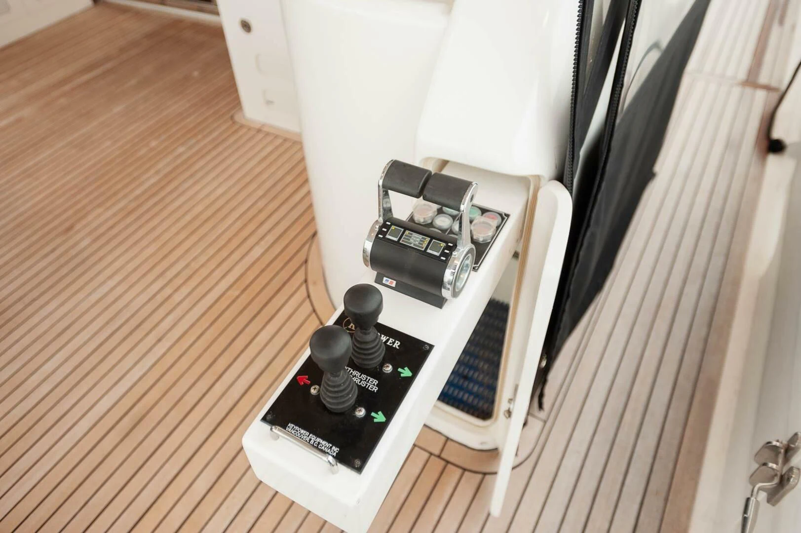 a white box with a black object inside aboard COCONUT Yacht for Sale